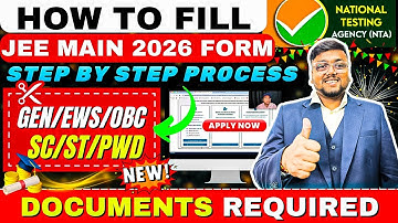 How to Fill JEE Mains Application Form 2026 🔴 Live Step by Step ✅ | JEE Main Registration Form 2026