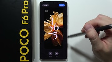 POCO F6 Pro: Verander de klokstijl van het vergrendelscherm