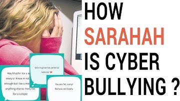 Sarahah is Cyber Bullying | Must Watch if you are using Sarahah | Unable to login in Sarahah