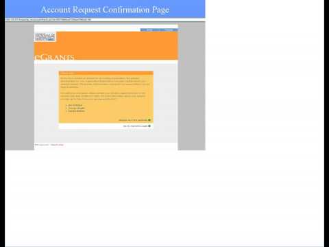 Creating and Managing an eGrants Account
