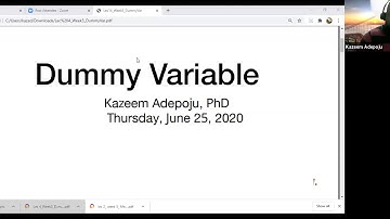 Introduction to dummy variable regression Part 1