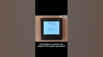 AMC multifunction meter change setting method