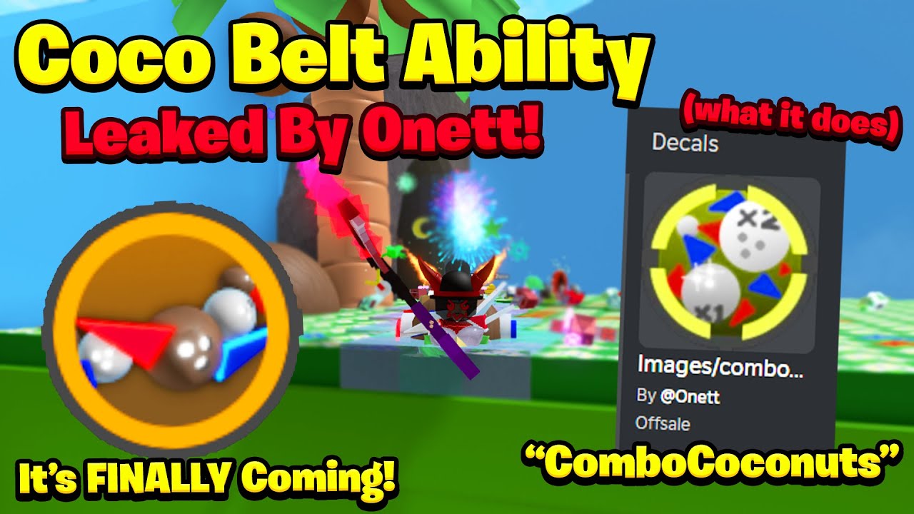 COCO BELT ABILITY HAS JUST LEAKED FROM ONETT! (what it does) (Roblox