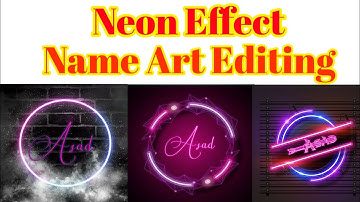 Neon Effect😎name art video editing logo design editing watermark editing trending video editing 2021