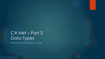 C#.net Part 3 - Data Types in Malayalam