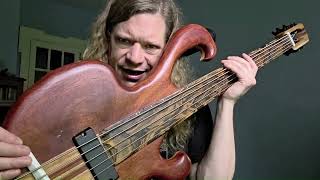 Wishbass Padauk Hipper Five-String: Pearl of the Underdark
