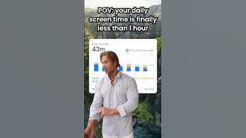 POV: your daily screen time is finally less than 1 hour