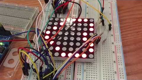 CIO Group Project - 8x8 dot matrix heartbeat test