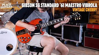 No Talking...Just Tones | Gibson SG Standard '61 Maestro Vibrola Vintage Cherry