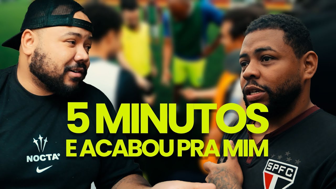 Capa do vlog: Joguei bola e passei mal em 5 minutos