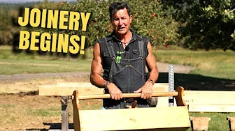 Timber Frame Woodshed Build: Episode 8 Joinery Begins! 🛠️