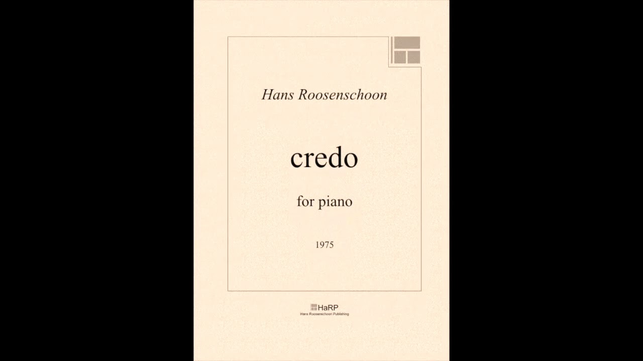 CREDO by Hans Roosenschoon