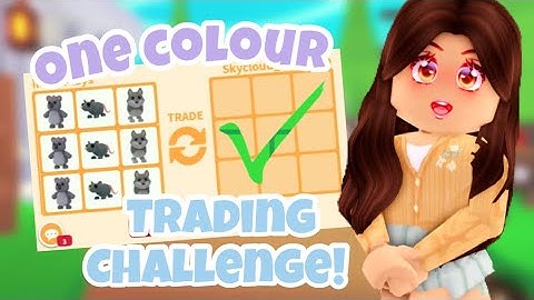 ONE COLOUR TRADING CHALLENGE in Adopt Me! 🌈 | Roblox Adopt Me!