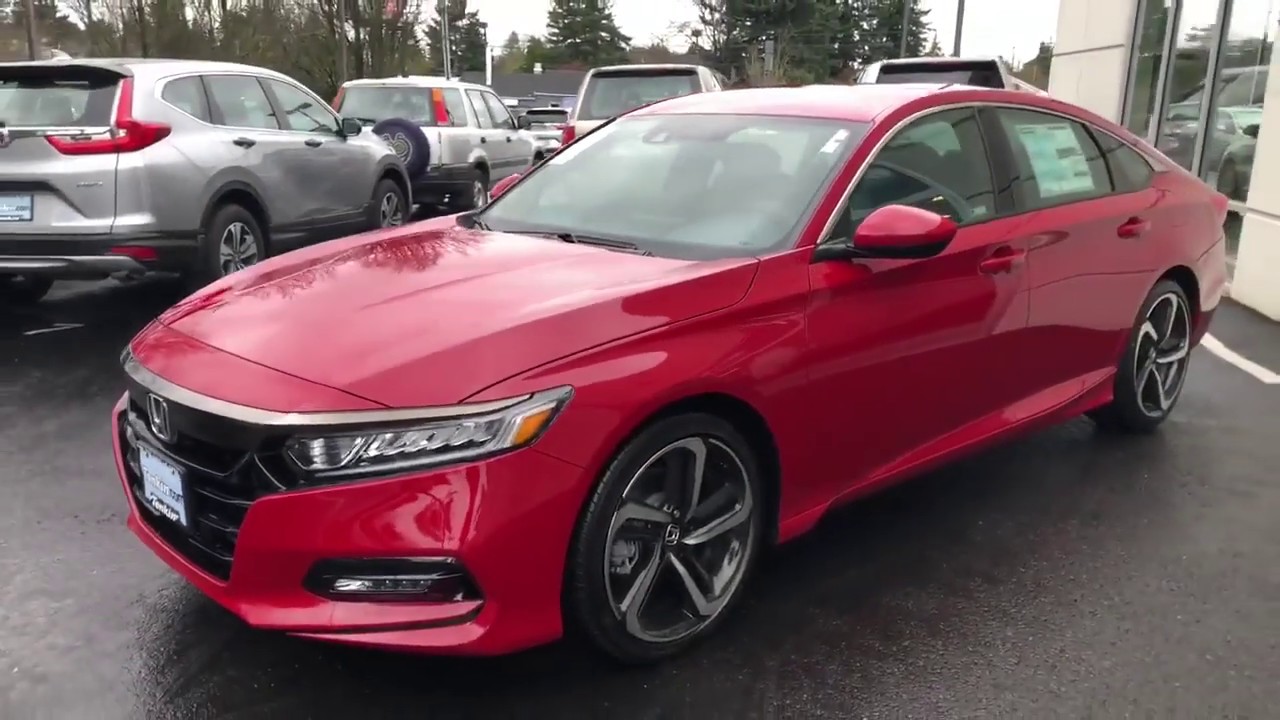 2020 Accord 1.5T Sport San Marino Red-Black - YouTube