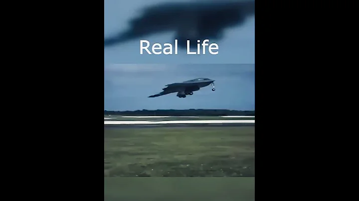 Animation vs Real Life - B-2 Crash #planecrash