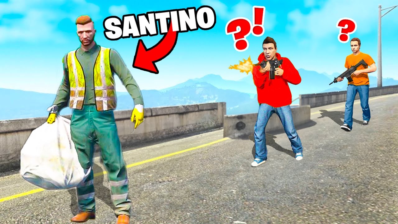 Verstoppen Als Vuilnisman NPC In GTA!🗑️