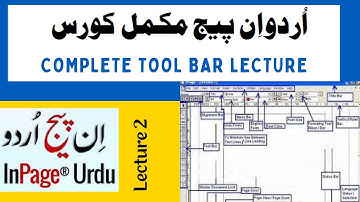 Inpage Lecture 2: Mastering the Tool Bar | Shortcuts, Tips, and Effective Tool Box Usage