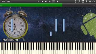 Android Alarm sounds in Synthesia but with original sounds.