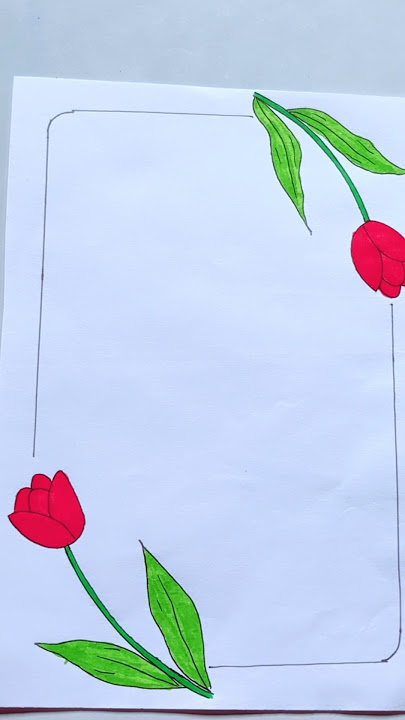Easy BORDER DESIGNS/PROJECT WORK DESIGNS/CORNER AND SIDE BORDER DESIGN #shorts #wgitachi