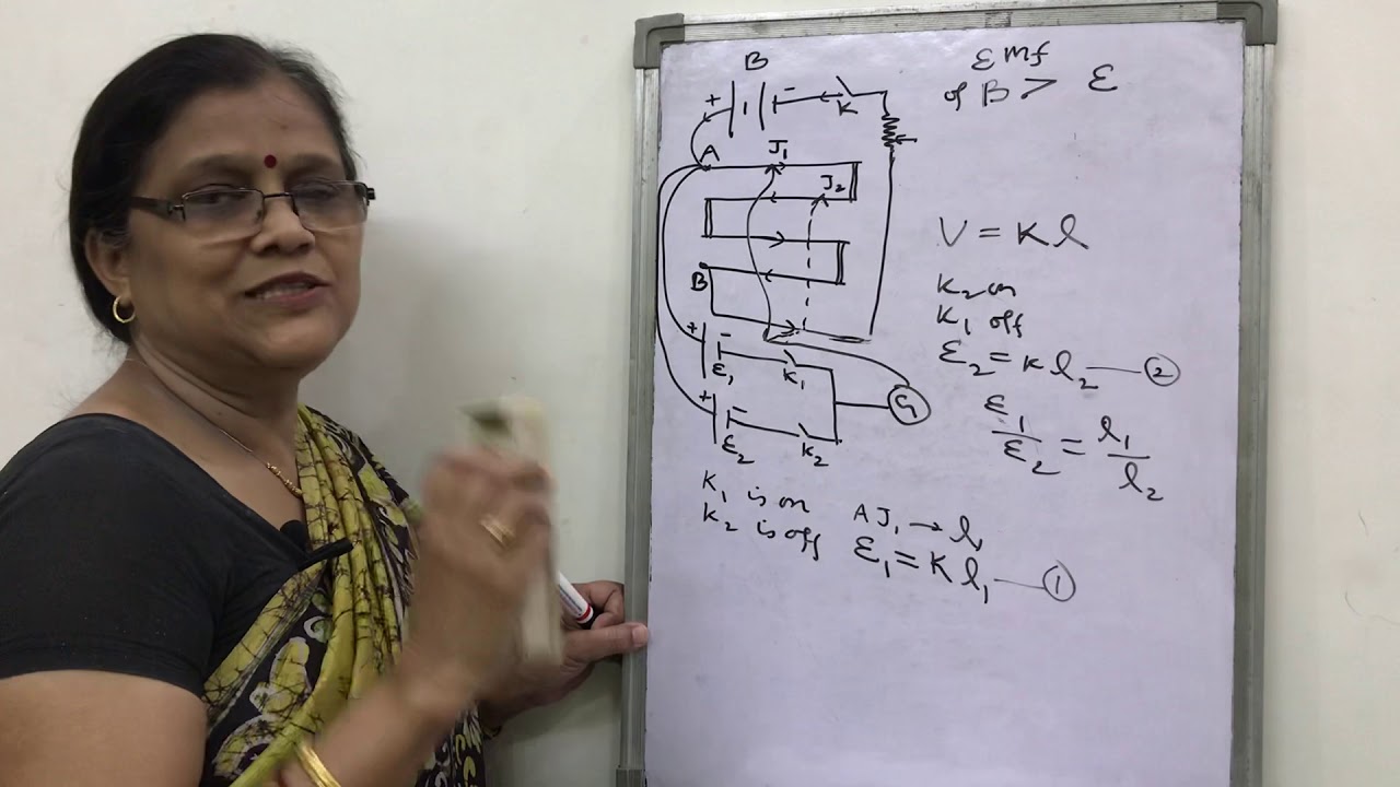 Potentiometer Potential Gradient Potential drop Formula