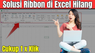 Cara Menampilkan dan Menyembunyikan Menu Bar atau Ribbon di Excel