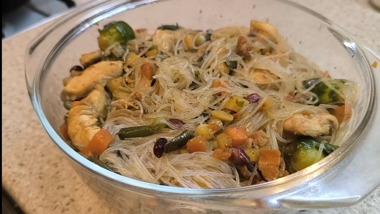 Фунчоза🥢 с курицей и овощами 🥷