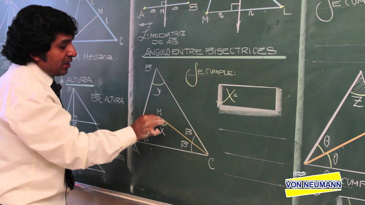 GEOMETRIA - Lineas notables en el triangulo [HD]