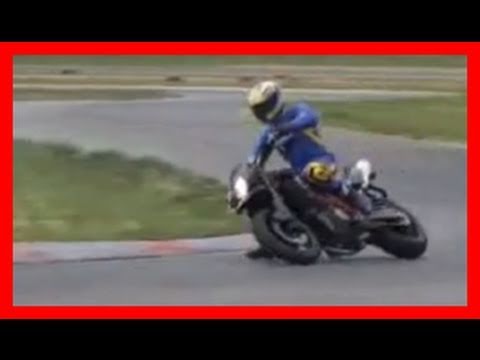 KTM 950 Supermoto R test ride racetrack : Pannoniaring