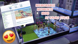 Memorable Moments Mod Review by Kawaii Stacie | The Sims 4