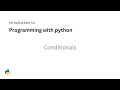 Python Programming (Part 1) – Lecture 3 | Conditionals (الشروط)
