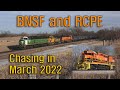 Old School EMDs on BNSF and RCPE March 2022