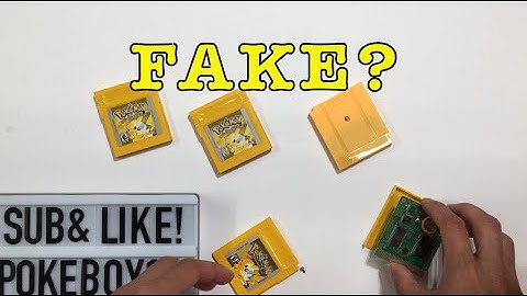 How to Identify Fake Pokemon Yellow & the Differences between Authentic and Reproduction for GameBoy