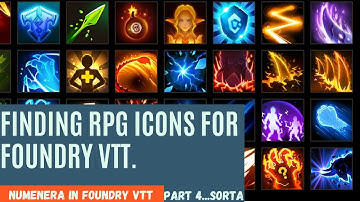 Where to Find RPG Icons for the Numenera RPG in Foundry VTT (Part 4...sorta)