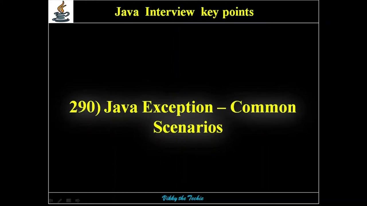 290. Java Exceptions - Common Scenarios - YouTube