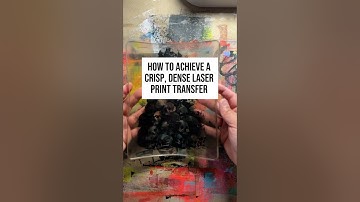 How to achieve a crisp, dense laser print transfer using a gel plate #monoprinting #gelplate