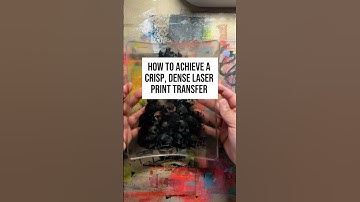 How to achieve a crisp, dense laser print transfer using a gel plate #monoprinting #gelplate