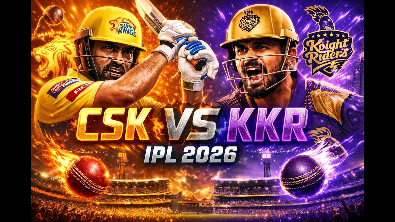 CSK vs KKR IPL 2026 Gameplay | Last Over Thriller Match! - YouTube