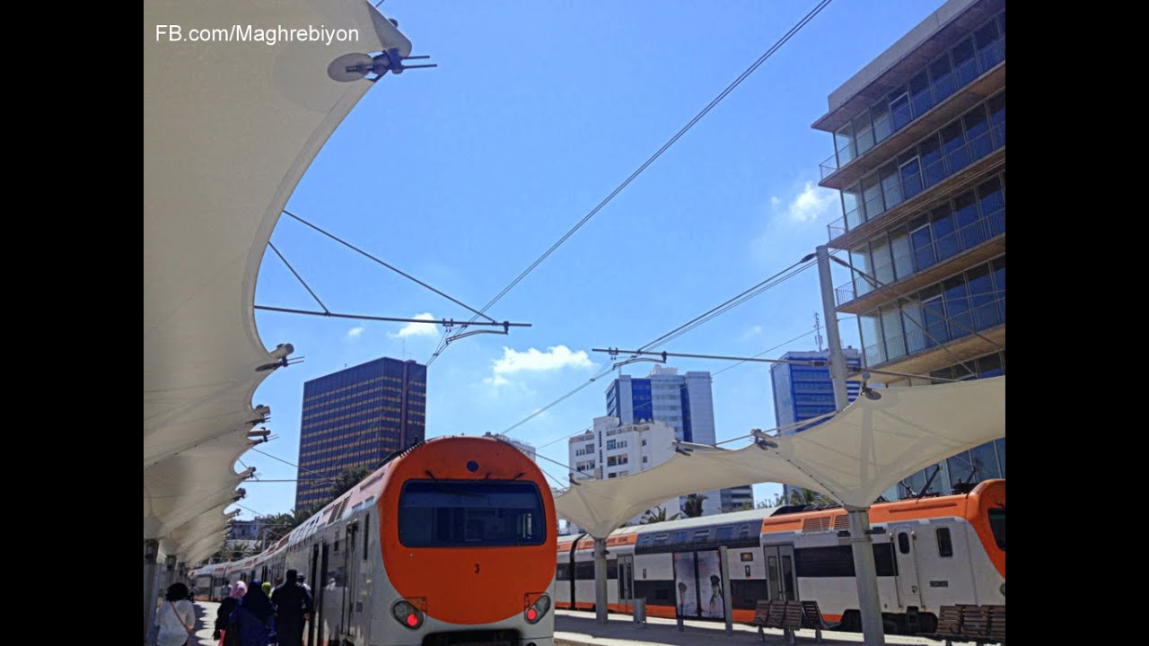 Gare de Casa-port, les quais .