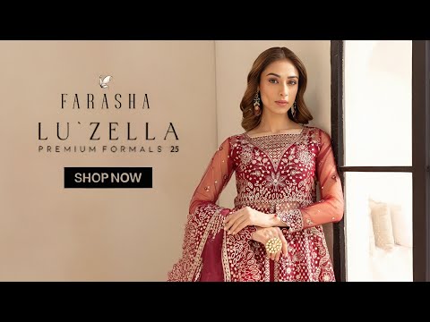Farasha Lu Zella Premium Formals 25 Farasha Unstitched Luxury Formals Collection 2025