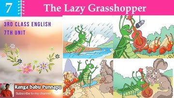💐👌3rd Class Blossoms 7th Unit " The Lazy Grasshopper " Detailed Explanation 💐👌