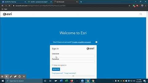 Setup a Free ESRI Account