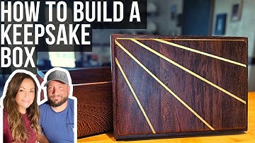 Custom Keepsake Box – How to Build a Wooden Box with Brass Inlays #woodworking #heirloom #diy