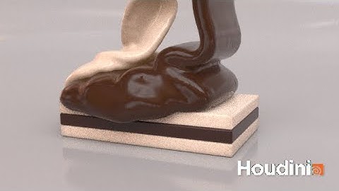 Chocolate || low res RENDER || Houdini Output #houdinifx #houdini