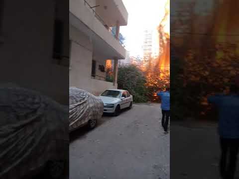 حريق فيلا لوران بى شارع سرهنك