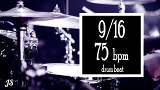 75 bpm - 9/16 Drum Beat