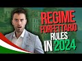 Forfait Regime - Regime forfettario 2024 New Rules!