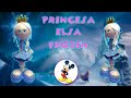 PRINCESA ELSA DE DISNEY EN FOAMI O GOMA EVA - MOLDE GRATIS