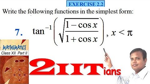 Inverse Trigonometric Functions Exercise 2.2 Q 7 NCERT Class XII | IIT JEE