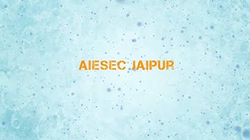 AIESEC Jaipur August 2010 Recruitment OC - My Change