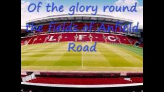 The fields of Anfield Road with lyrics